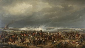 De Slag bij Komorn door Albrecht von Adam