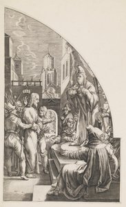 Christus voor Kajafas door Albrecht von Horn