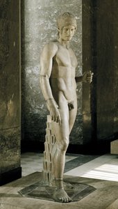 Ares, genaamd Mars Borghese ... door Alcamenes Alcamenes
