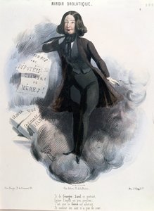 Karikatuur van George Sand, c.1848
