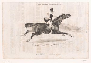 Jongeman op galopperend paard