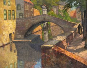 Pont du Cheval, Brugge door Alec Grieve