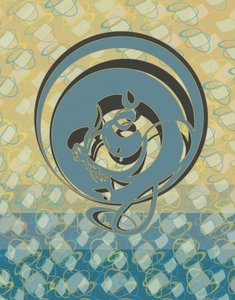 Elegante Blauwe Draak door Alejandra Winkhaus