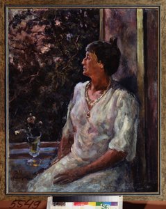 Portret van dichteres Anna Achmatova (1889-1966)