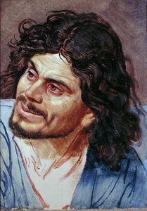 Hoofd van een lijfeigene door Aleksandr Andreevich Ivanov
