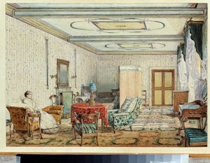 Interieur door Aleksandr Andreevich Ivanov