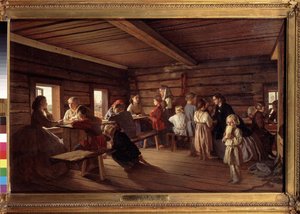 In een dorpsschool door Aleksandr Ivanovich Morozov