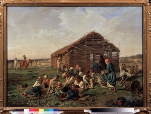 Rust tijdens de hooioogst door Aleksandr Ivanovich Morozov