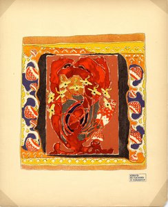 Ontwerp voor een tapijt uitgever M. K. Tenisheva en S. I. Mamontov, 1900s