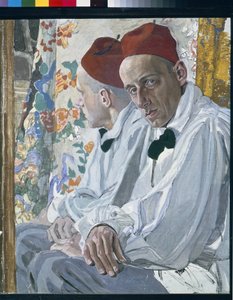 Portret van de theaterproducent Vsevolod Meyerhold (1874-1940) door Aleksandr Jakovlevic Golovin