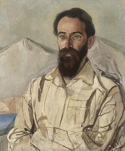 Portret van Friedrich Eduardovich Krimmer 1888-1963, 1919 door Aleksandr Jakovlevic Golovin