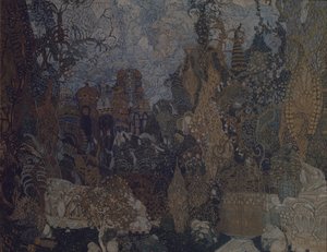 Decorontwerp voor het ballet De Vuurvogel van I. Stravinsky, 1910