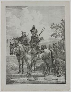 Tataren te Paard door Aleksandr Orlowski