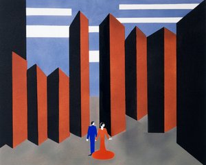 Decorontwerp voor de tweede akte van Otello, Bloemdecoratiealbum door Aleksandra Aleksandrovna Ekster