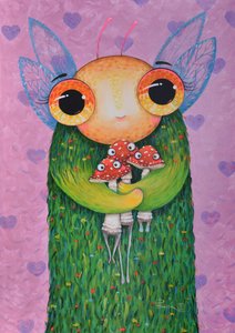 Grappige paddenstoelvriend door Aleksandra Paranchenko