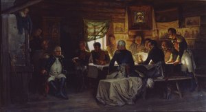 De militaire raad in het dorp Fili nabij Moskou op 13 september 1812, 1882