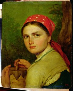 Meisje met een Berkenbast Pot, c.1824