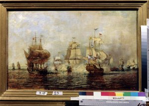 Grote Noordelijke Oorlog: De eerste Russisch-Zweedse zeeslag bij het eiland Ösel