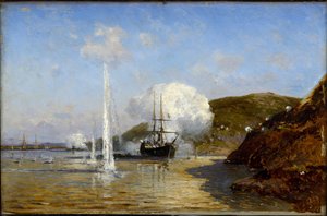 De actie van Nikolai Skrydlov (1844-1918) aan de Donau