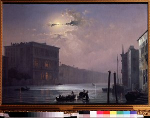 Het grote kanaal in Venetië (Italië)