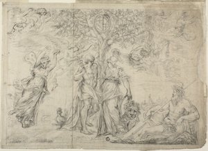 Een allegorie op Bologna door Alessandro Algardi