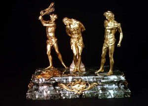 Geseling van Christus, midden 17e eeuw (verguld brons)
