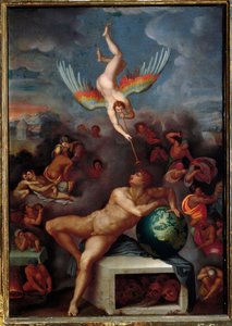 Allegorie van het Menselijk Leven (Schilderij, circa 1590) door Alessandro Allori