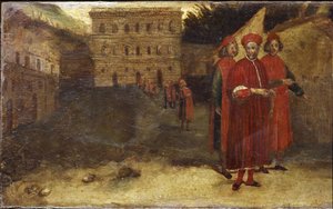 Luca Pitti Italiaanse bankier, voor zijn paleis (Palazzo Pitti) door Alessandro Allori