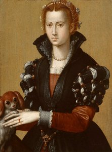 Portret van Eleonora da Toledo door Alessandro Allori
