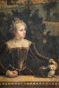 Portret van een edelvrouw, (detail) van de Kleine Kamer van de Edelvrouwen