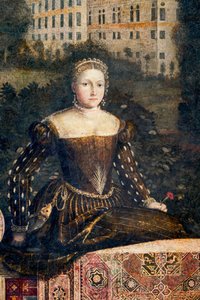 Portret van een edelvrouw, (detail) van de Kleine Kamer van de Edelvrouwen