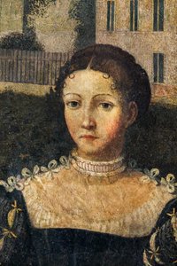 Portret van een edelvrouw (detail)