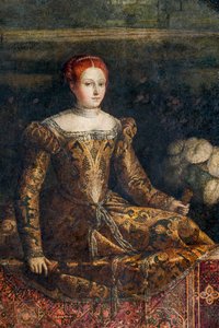 Portret van een edelvrouw (detail)