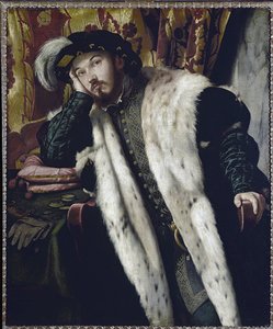 Portret van de graaf Cesareso door Alessandro Bonvicino Moretto