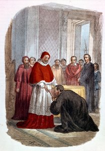 Clement VII accepteert de toewijding van de 