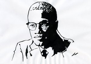 Malcolm X (1925-1965) Afro-Amerikaanse Activist door Alessandro Lonati