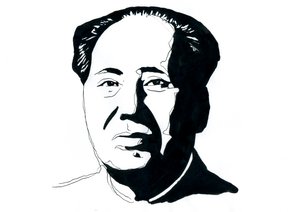 Portret van de Chinese communistische revolutionair en de grondlegger van de Volksrepubliek China Mao Zedong