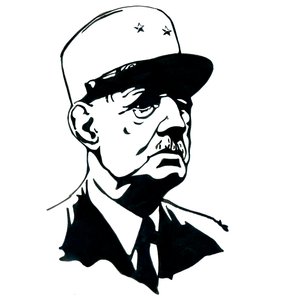Portret van generaal Charles de Gaulle (1890-1970)