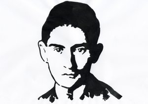 Portret van de Praagse schrijver Franz Kafka (1883-1924)