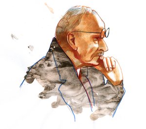 Portret van de Zwitserse psychiater Carl Gustav Jung (1875-1961)