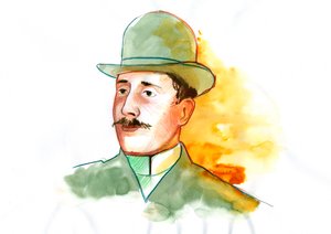 Portret van de dichter Guillaume Apollinaire (1880-1918)