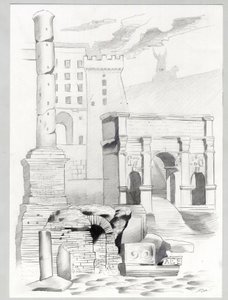 Ruïnes uit de Romeinse tijd in Rome, Forum