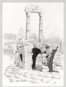 Ruïnes uit de Romeinse tijd in Rome, Forum (foro romano)