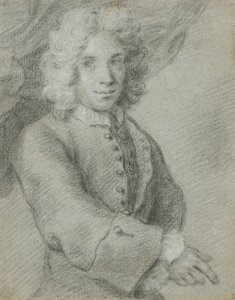 Portret van een jonge heer door Alessandro Longhi