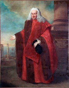 Portret van de Senator van de Republiek Venetië Angelo Memmo I Schilderij door Alessandro Longhi (1733-1813) 1770 Venetië, Correr Museum
