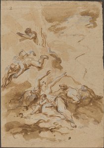 Figuren in een storm