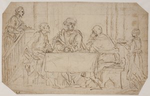 Het avondmaal in Emmaüs door Alessandro Moretto