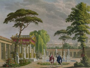 Tuinen van het Huis van Diomede in Pompeii, decoratie voor de opera 
