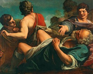 De Dronkenschap van Noach door Alessandro Tiarini