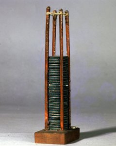 De stapel van Alessandro (Alexander) Volta. Museum voor Wetenschap en Technologie, Milaan.